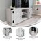 Flash Furniture Charlotte Modern Farmhouse Barn Door TV Stand in Light Gray for TV's up to 65in. w/Adjustable Shelf GC-MBLK67-LTGY-GG - alternate 8